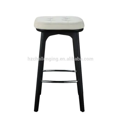 BS008A Leather wood bar stool
