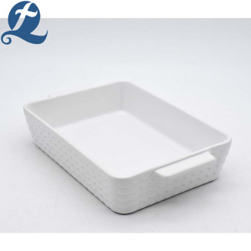 Factory production water ripple printed handle baking tray