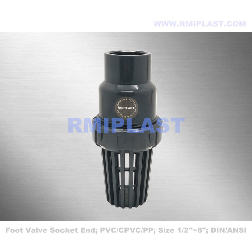 1 بوصة البلاستيك PVC Foot Valve Socket نهاية