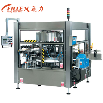 Automatic Wrap Around Label Applicator for Bottles (Square, Round, Flat) with Hot Melt Glue