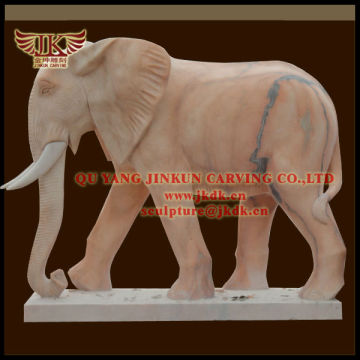 sunset red material of elephant sculpture for garden decorations