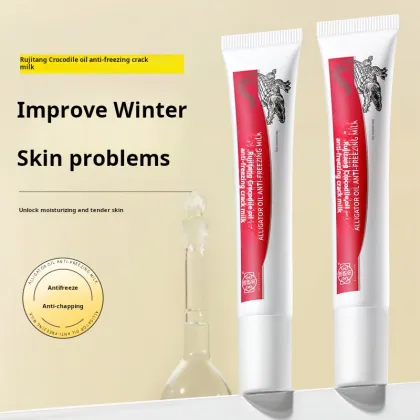 Jiji Tang Alligator Oil Products: Anti-Dry Crack Balm & Soothing Cream for Hand, Foot & Lip Care