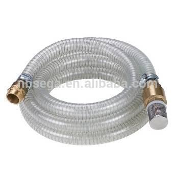 steel suction hose with brass valve ,rubber suction hose,water flexible suction hose
