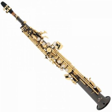 Cecilio SS-280BNG Black Nickel Soprano Saxophone Gold Keys