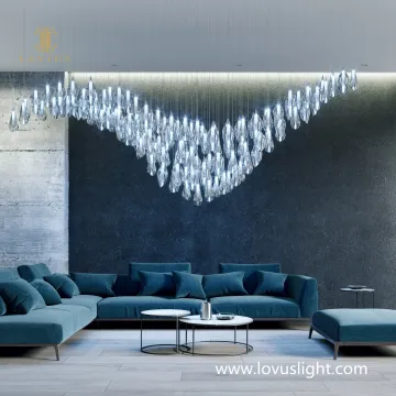 Blue ocean creative shape chandelier villa living room chandelier villa staircase chandelier