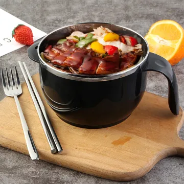 304 Stainless Steel Instant Noodle Bowl With Lid