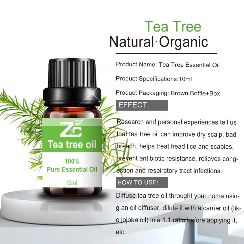 Pure Natural Tea Tree Oil For Skincare Hair Growth