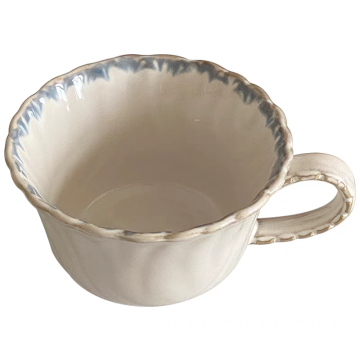 Stylish Ceramic Tea Cups with Matching Saucers