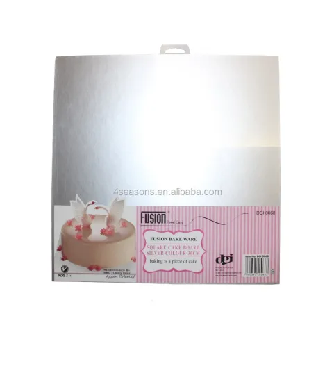 Custom Silver Square Cake Boards and Cardboard Cake Bases: Enhancing Your Baking Projects