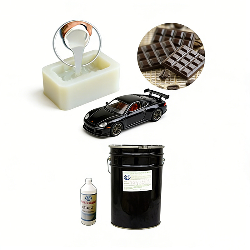 Condensation curing silicone mold rubber