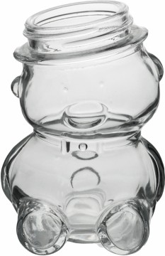Lovely Snowman glass bottle