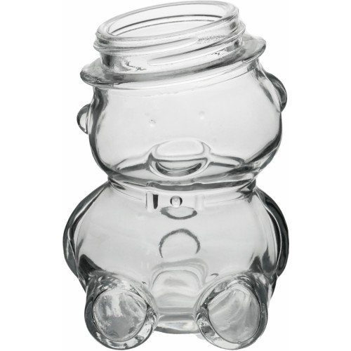 Schöne Schneemann-Glasflasche