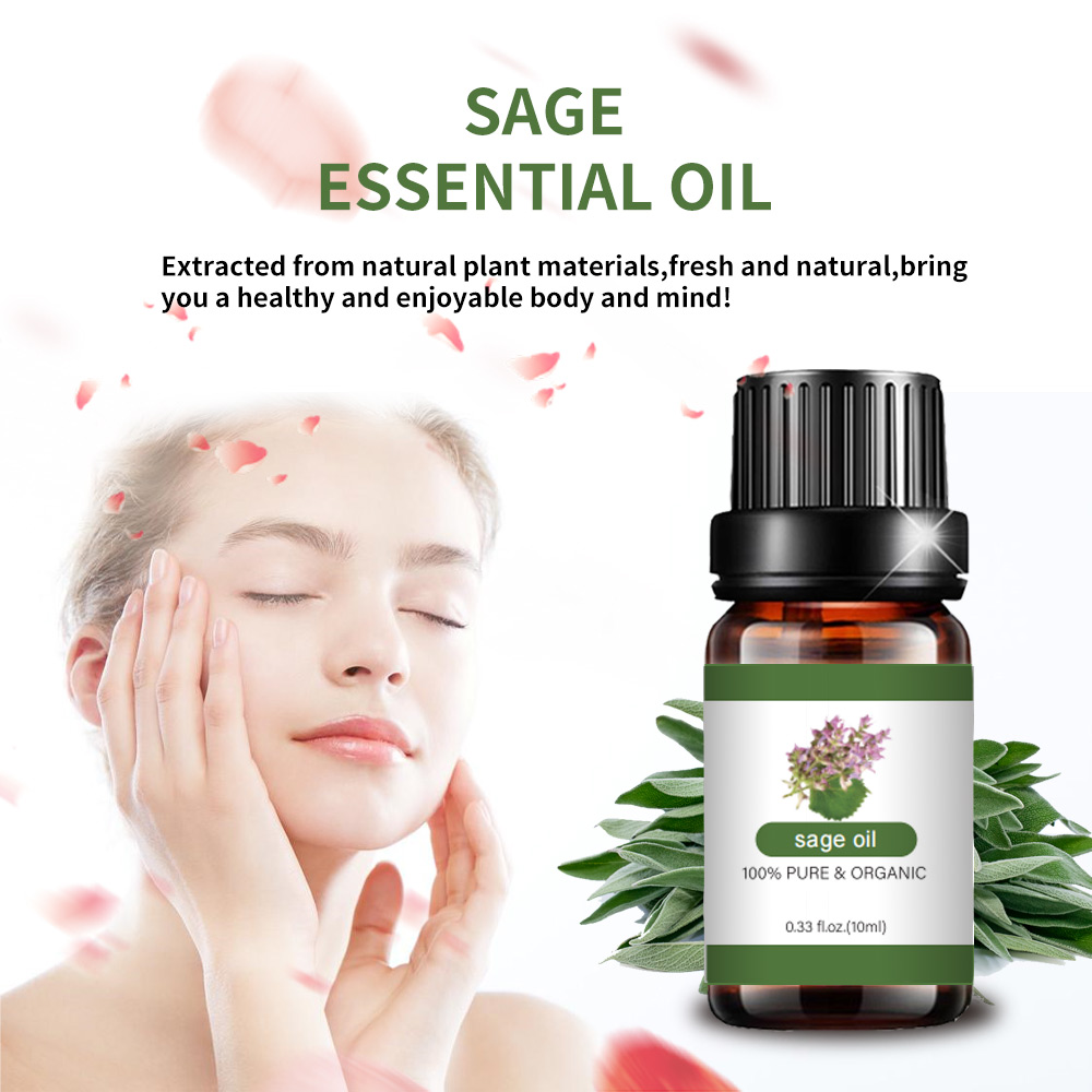 Aceite esencial Clary Sage orgánico nuevo para cosmético