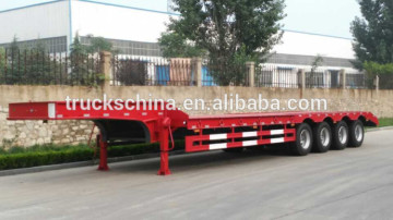 2/3 axles 40 tons flat semi trailer high bed trailer