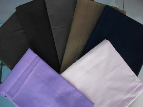 dyeing 65% polyester 35% cotton poplin fabric for making shirts