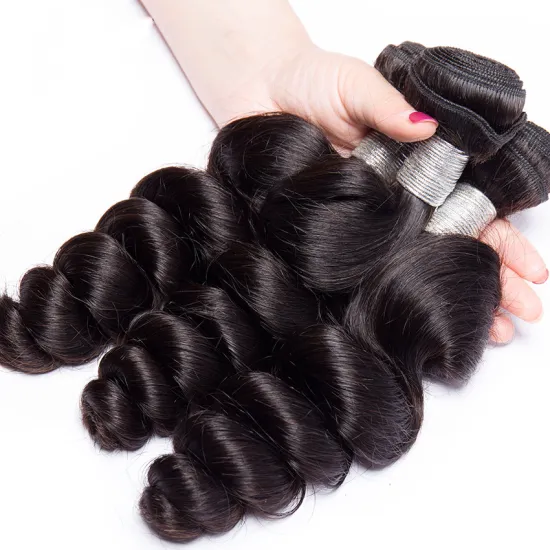 Wholesale cuticle aligned virgin hair vendors loose wave brazilian unprocessed raw hair bundles with closure
