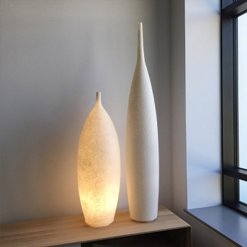 Minimalist Nordic Hotel Corner Resin Sculpture LED Floor Lamp for Living Room Art Decoration