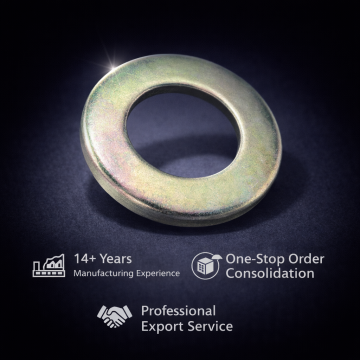 Arruela plana folheada a zinco de aço galvanizado 200 HV