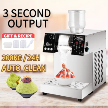 Stainless Steel Bingsu Maker Machine for Edible Noodle Ice-Cream and Shaved Snow Ice