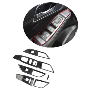 Car Accessories Inner Door Window Lift Switch Sticker Button Panel Cover Trim for Nissan X-Trail/Rogue 2021-2022