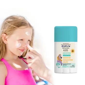 Private Label Kids Sunscreen Stick SPF 50 Zinc Oxide Mineral Protection