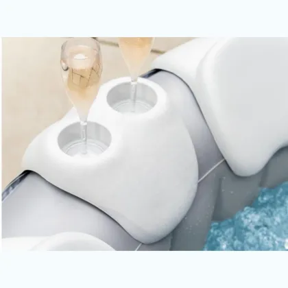 Durable PU Bathtub Tray: Waterproof Hot Tub Drink Holder with Pillows