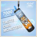 R&amp;M Monster Kit 7000 Puffs Vape desechable