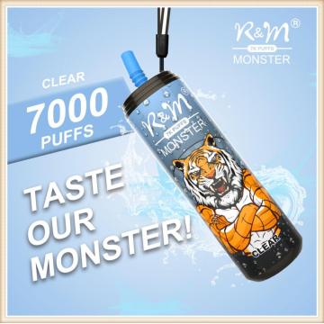 R&amp;M Monster 7000 Puffs descartáveis ​​Pod