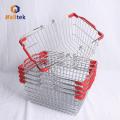 Metal Grocery Basket High quality retail store metal wire shopping basket Factory