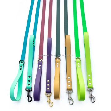 All Weather Waterproof PVC Coated Traffic Handle Leash for Hiking and Training