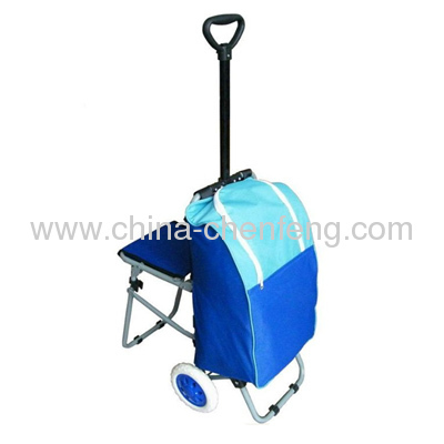 Carrello porta pieghevole con sedile