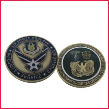Custom 3D Military Souvenir Coin with Soft Enamel