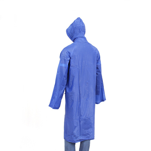 customized waterproof PVC long raincoat