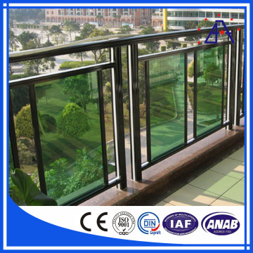 Aluminium U Channel Frameless Glass Railing