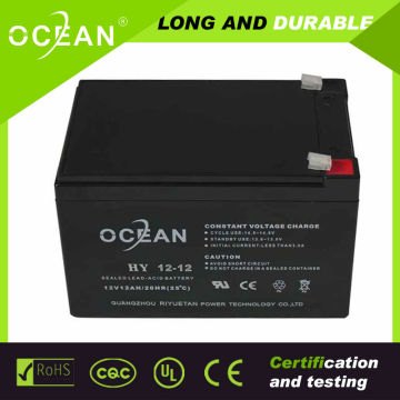 Sealed maintenance free 6-dzm-12 12v 12ah batteries