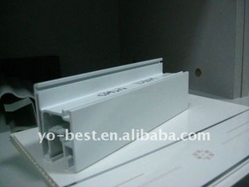 Plastic extruded window profile, extruded profile