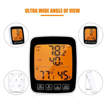 Termómetro digital inalámbrico interior Higrómetro Monitor de temperatura de humedad