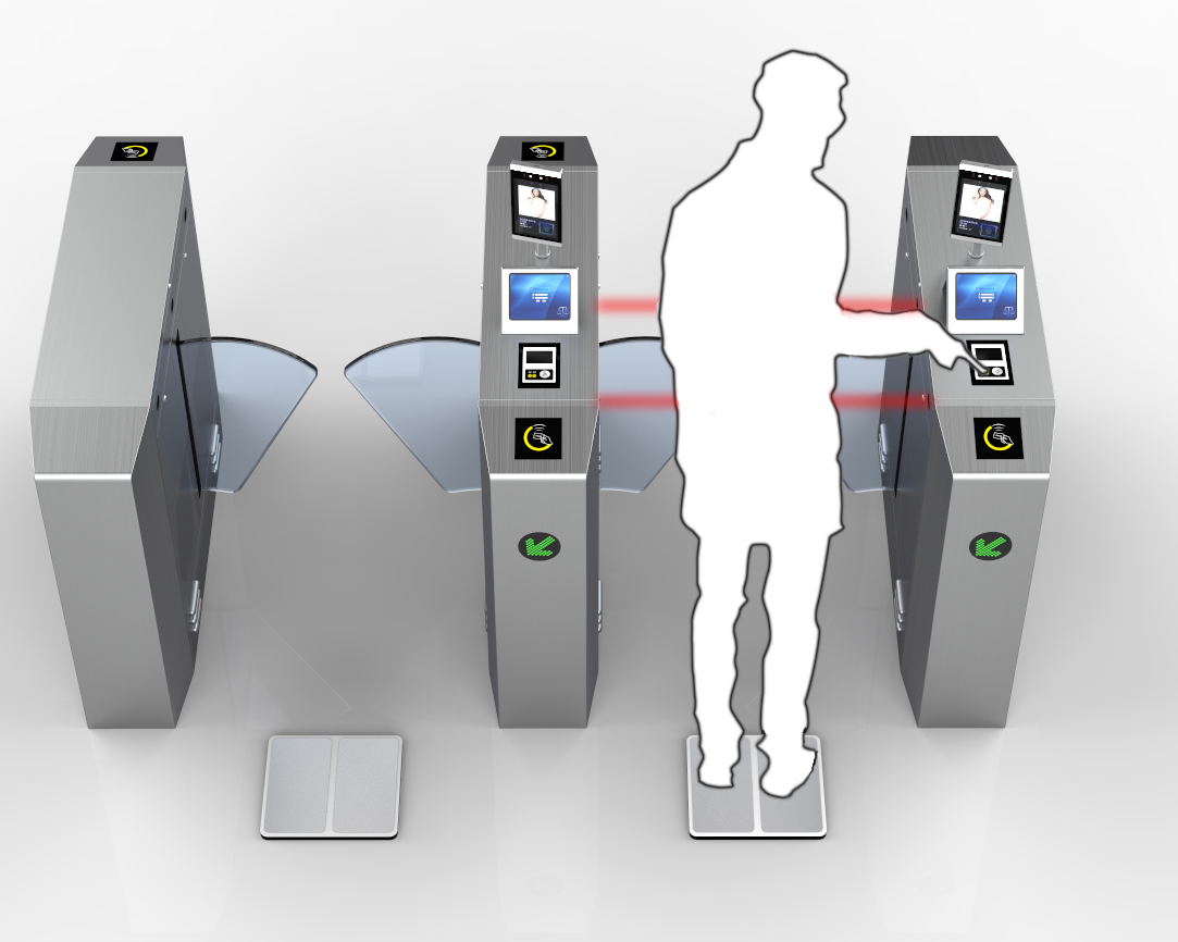 Security Esd Access Control Turnstile Gate System