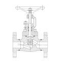 Gesmeed staal Globe Valve (flens eind)