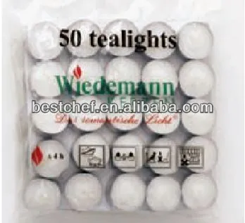white no pollution Tealights