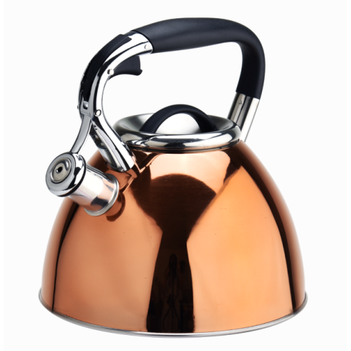 Stainless steel stovetop whistling copper coffee tea kettle