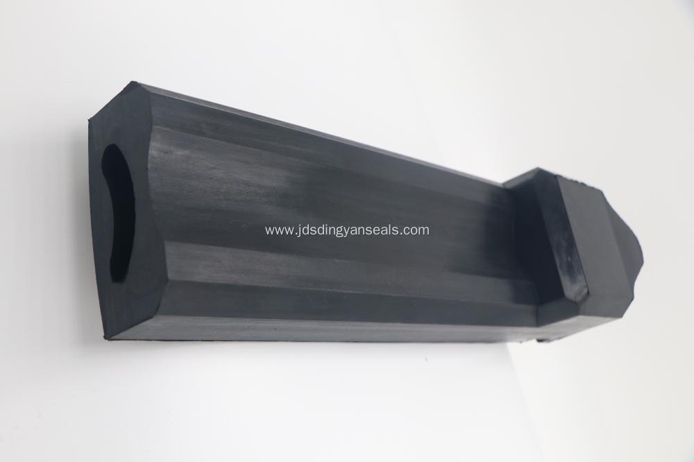 EPDM solid core hollow double-deck rubber end piece