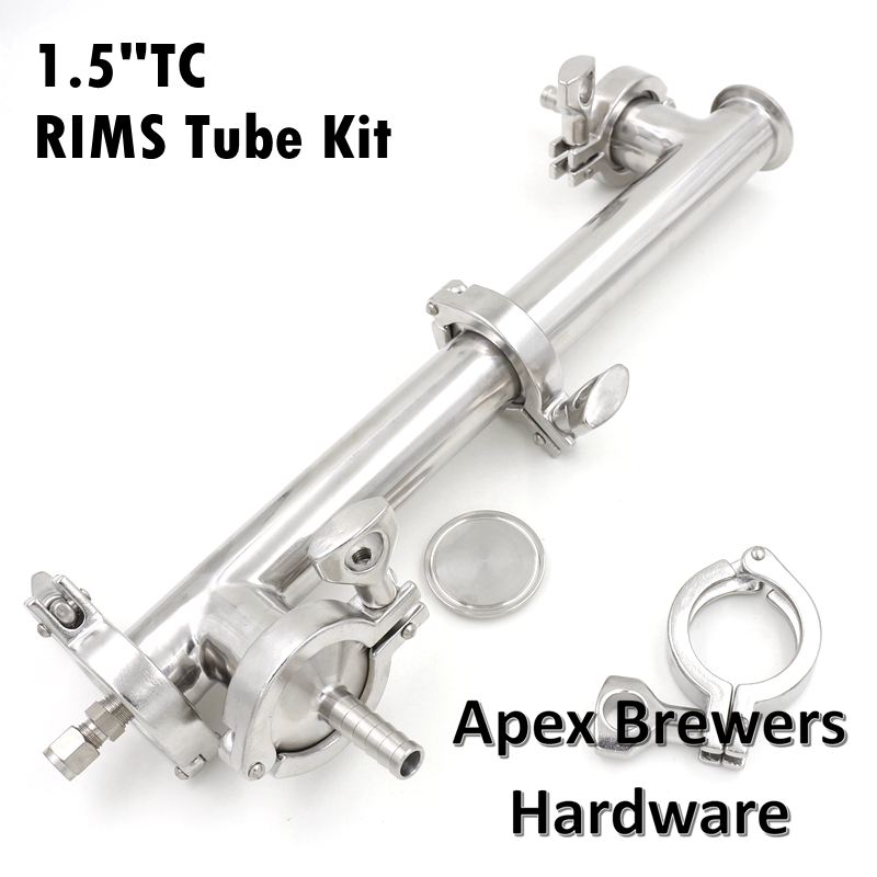 1.5"TC RIMS Tube Assembly, RIMS Tubes, Electric brewing Hardware, Homebrew Equipment