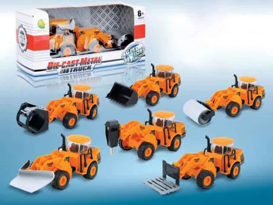 DIE CAST PULL BACK MOBILE MACHINERY SHOP