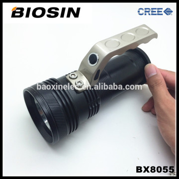 Medium size fishing usage aluminum alloy rechargeable Cree Xpe handheld led light