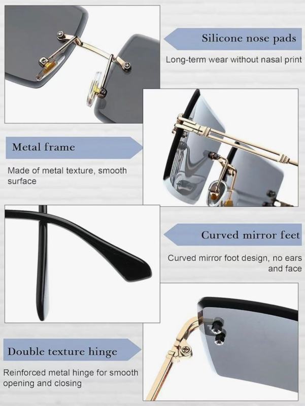 Sleek Frameless Shades for Everyday Wear