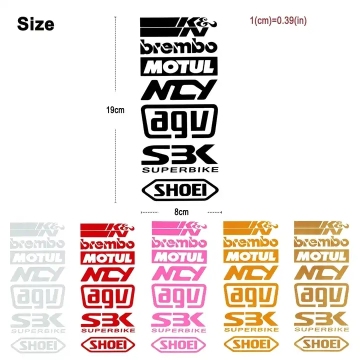 Reflective Motorcycle Side Strip Bike Helmet Sticker Car Styling Vinyl Decal