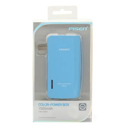 Original PISEN Multi Color 5000mAh AC Plug Travel Power Bank For Mobile Phone