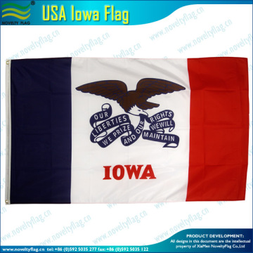 American state Iowa Flag