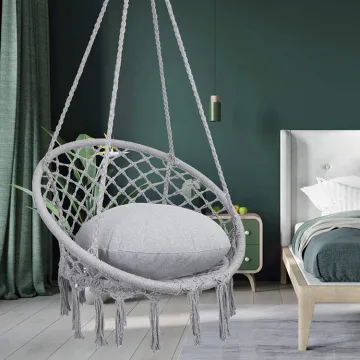 Uplion Indoor Outdoor Cotton Rope Hammock Swing Chair